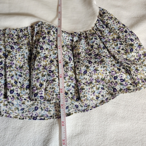 Hyacinth House Tuckernuck Savannah Cottagecore Puff Sleeve Peplum Blouse XS - Picture 7 of 9